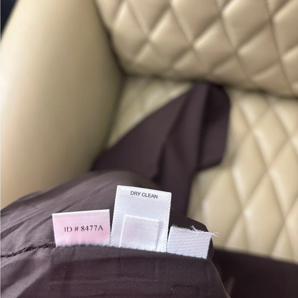 Ann Taylor Petites 10P - Fully lined Classic Dark Brown Dress Pants - Picture 4 of 4